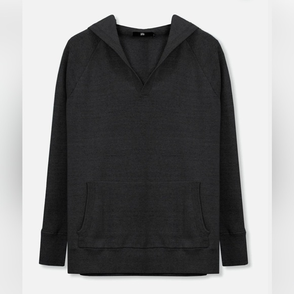 Jarbo PADMA PULLOVER HOODIE IN DOUBLE KNIT
HEATHER PIMA COTTON w/ STRETCH S Grey - Picture 1 of 14